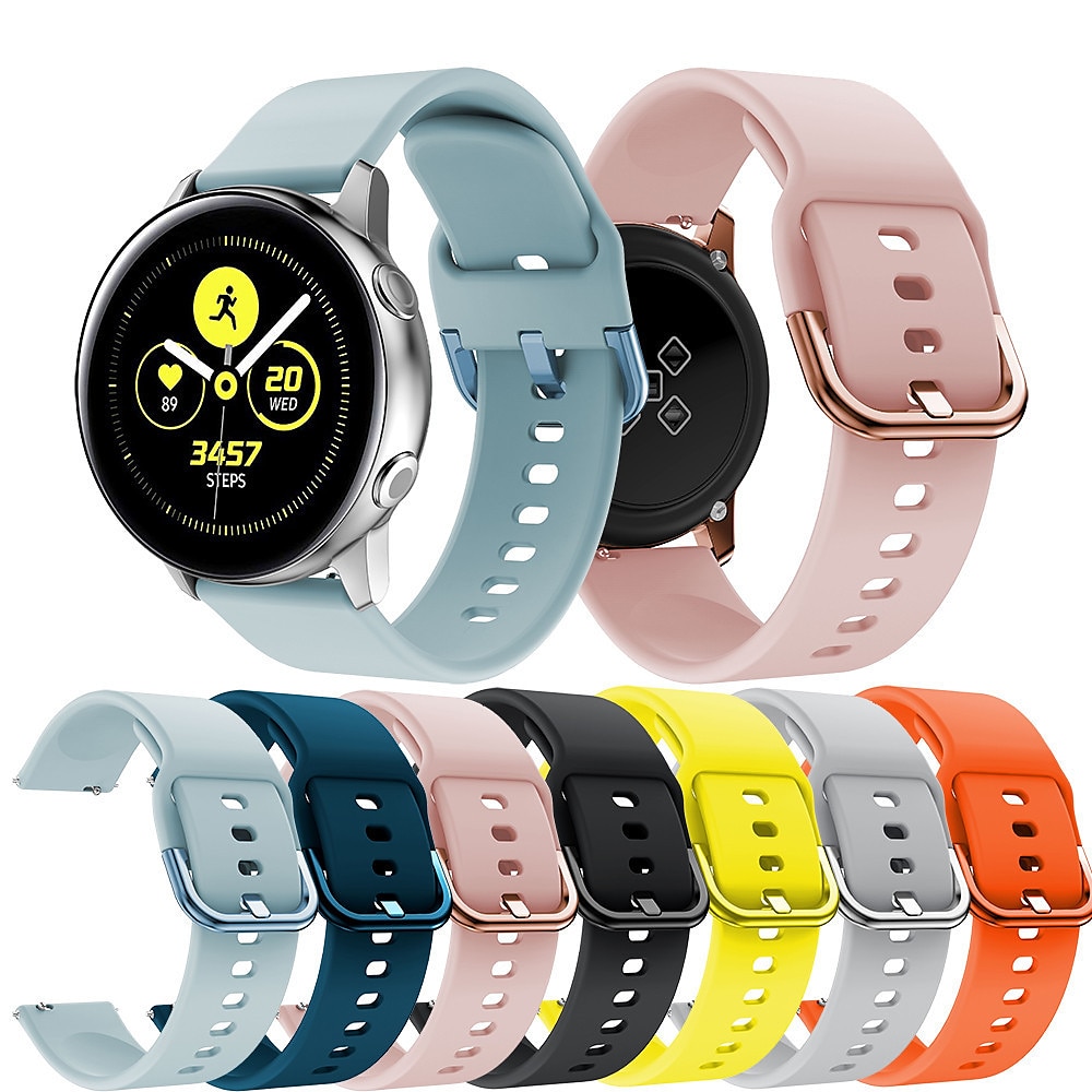 Uhrenarmband für Samsung Galaxy Watch 7/6/5/4 40/44mm, Galaxy Watch 5 Pro 45mm, Galaxy Watch 6/4 Classic 42/46/43/47mm, Watch 3, Active 2, Gear S3 S2 Silikon Ersatz Gurt Weich Elasthan Atmungsaktiv Lightinthebox