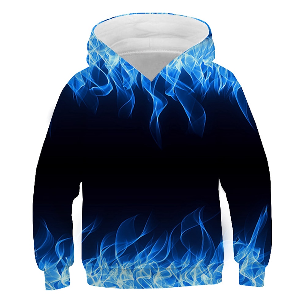 Kinder Jungen Kapuzenpullover Langarm Grafik 3D Druck Purpur Rot Grün Kinder Oberteile Aktiv Silvester Lightinthebox