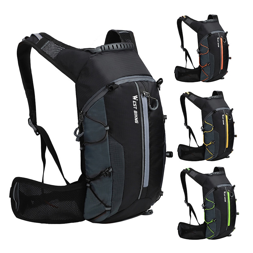 10 L Radfahren Rucksack Wasserdicht Tragbar tragbar Fahrradtasche Nylon Tasche für das Rad Fahrradtasche Radsport Wandern Übung im Freien / Reflexstreiffen Lightinthebox