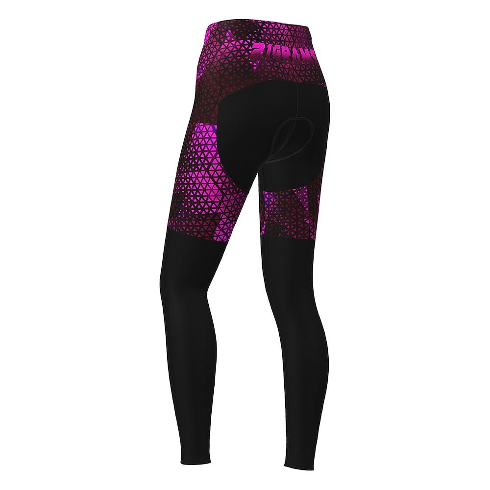 Damen Radhose lang Fahhrad Hosen Leggings MTB Mountain Rennrad Sport Graphic warm 3D-Pad warm halten Atmungsaktiv Gelb Rot Bekleidung Fahrradbekleidung Lightinthebox