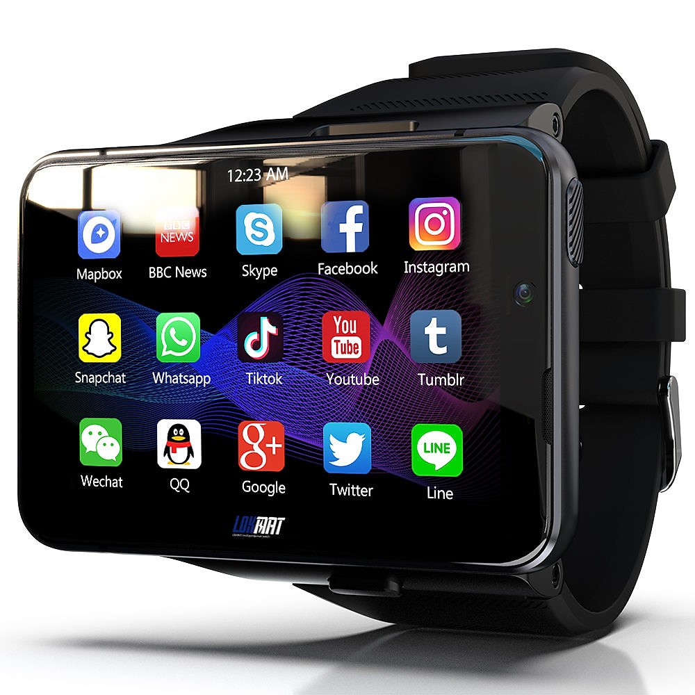 LOKMAT APPLLP Max Smartwatch 2.88 Zoll Smartwatch Fitnessuhr Smart Watch Telefon Bluetooth Schrittzähler Schlaf-Tracker Sitzende Erinnerung Kompatibel mit Android iOS Damen Herren GPS Langer Standby Lightinthebox