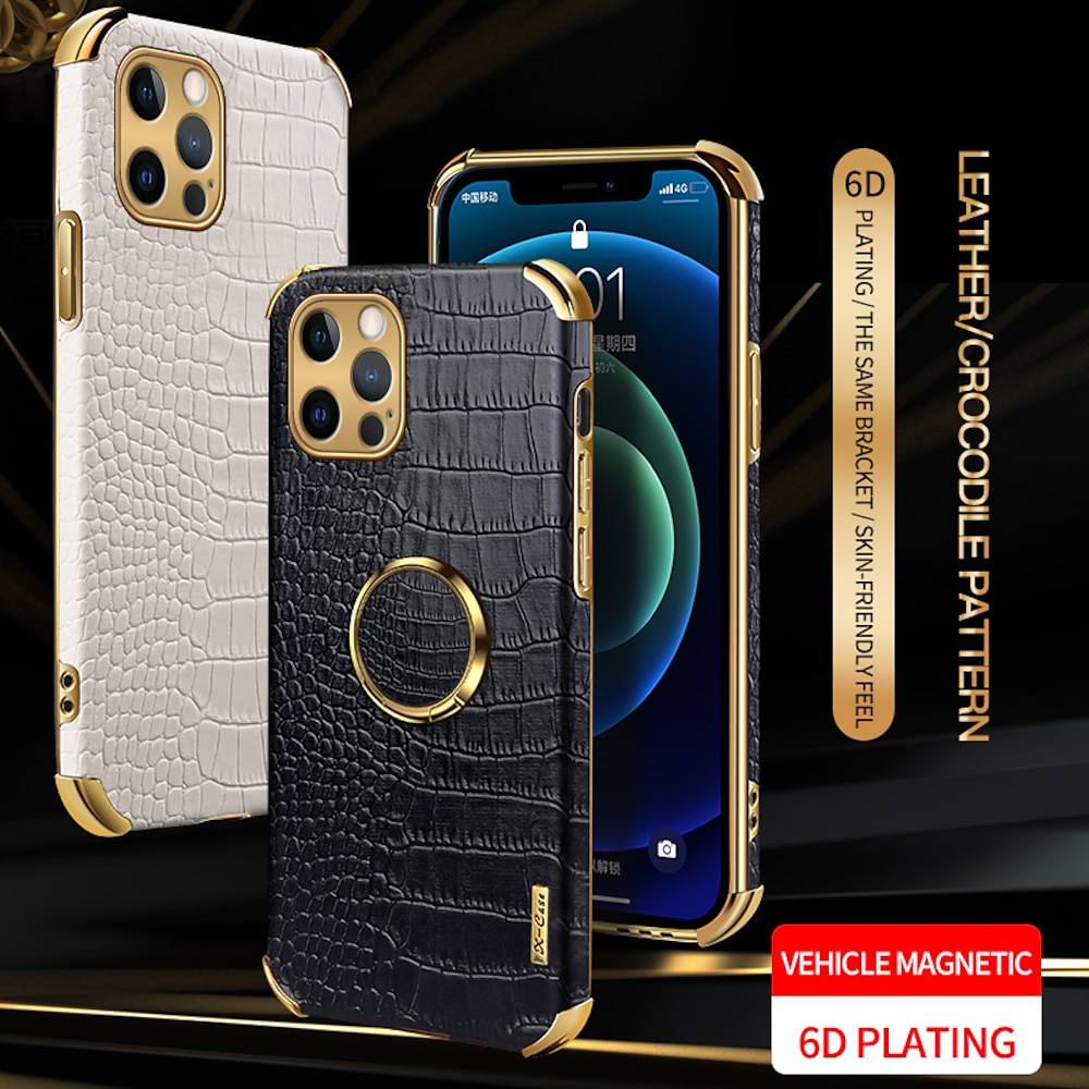 Handy Hülle Handyhüllen Für iPhone 16 iPhone 15 Pro Max Plus iPhone 14 13 12 11 Pro Max Mini X XR XS Max 8 7 Plus Rückseite Stoßresistent TPU PU-Leder Lightinthebox