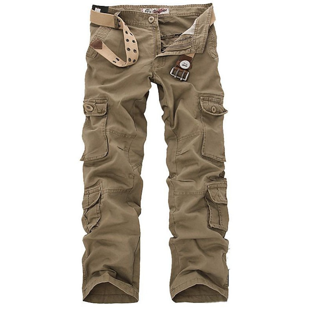 Herren Cargohosen Wanderhose Wanderhosen Arbeitshose camuflaje Winter Sommer Außen Ripstop Multi-Pocket Atmungsaktiv Weich Hosen / Regenhose Unten Schwarz Armeegrün Baumwolle Arbeit Jagd Angeln 28 29 Lightinthebox
