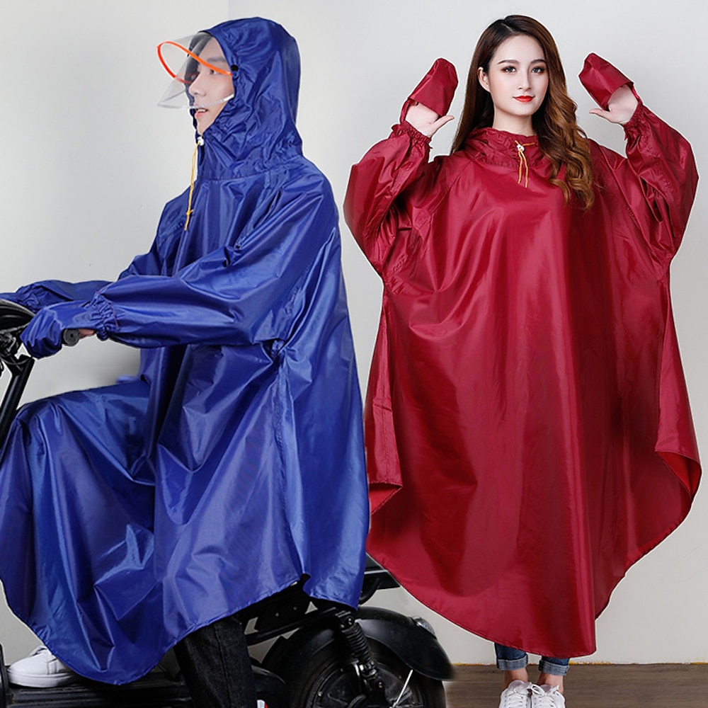 Herren Damen Regenponcho Wasserdichte Wanderjacke Regenjacke Winter Draussen Wasserdicht Windundurchlässig Atmungsaktiv Rasche Trocknung Regenmantel Shirt Jagd Angeln Klettern Blau Purpur Rote Lightinthebox