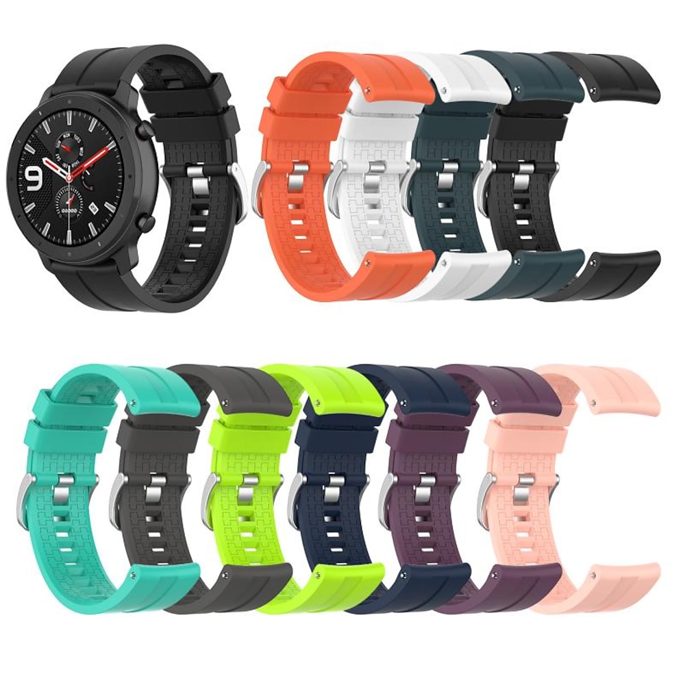 Uhrenarmband für Huawei Huawei Uhr GT2 42mm Huawei Uhr GT 46mm Huawei Uhr GT 42mm Huawei Watch GT2 46mm Silikon Ersatz Gurt Atmungsaktiv Sportarmband Armband Lightinthebox