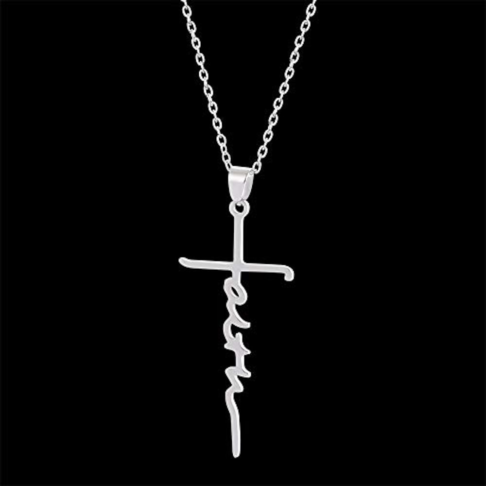 Doomuut Kreuz Halskette 925 Sterling Silber Liebe Kreuz Kreuz Halskette Geschenk für Frauen Mädchen Lightinthebox