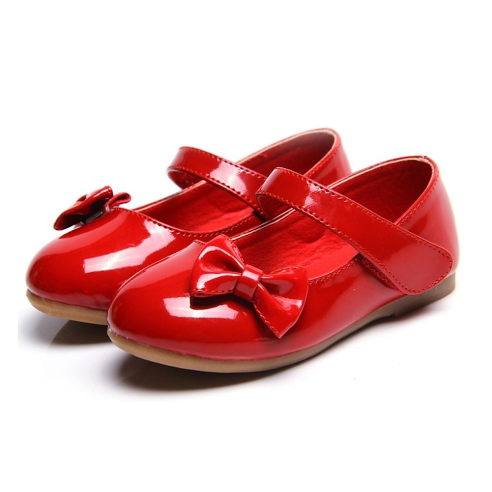 Mädchen Flache Schuhe Outdoor Täglich Mary Jane Schuhe für das Blumenmädchen Kindertag PU Cosplay Kleine Kinder (4-7 Jahre) Kleinkinder (2-4 J.) Schulanfang Weihnachts Geschenke Weihnachten / Sommer Lightinthebox