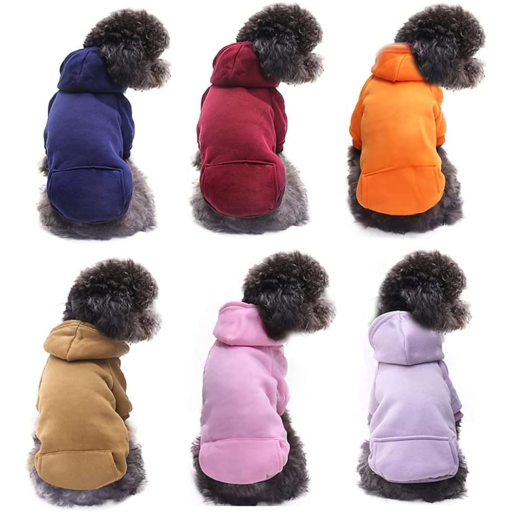 Hundekleidung, Kapuzenpullover für kleine Hunde, Weste, Chihuahua-Kleidung, warme Manteljacke, Herbst-Welpen-Outfits, Hunde-Katzen-Kleidung Lightinthebox