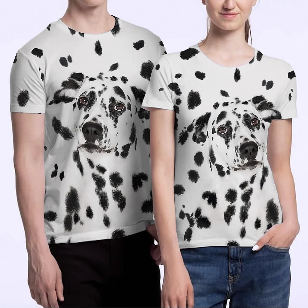 101 Dalmatiner Hundert und ein Dalmatiner Cruella De Vil T-Shirt-Ärmel Anime Zeichentrick Anime 3D 3D Harajuku Grafik Für Paar Herren Damen Erwachsene Zurück zur Schule 3D-Druck Lightinthebox