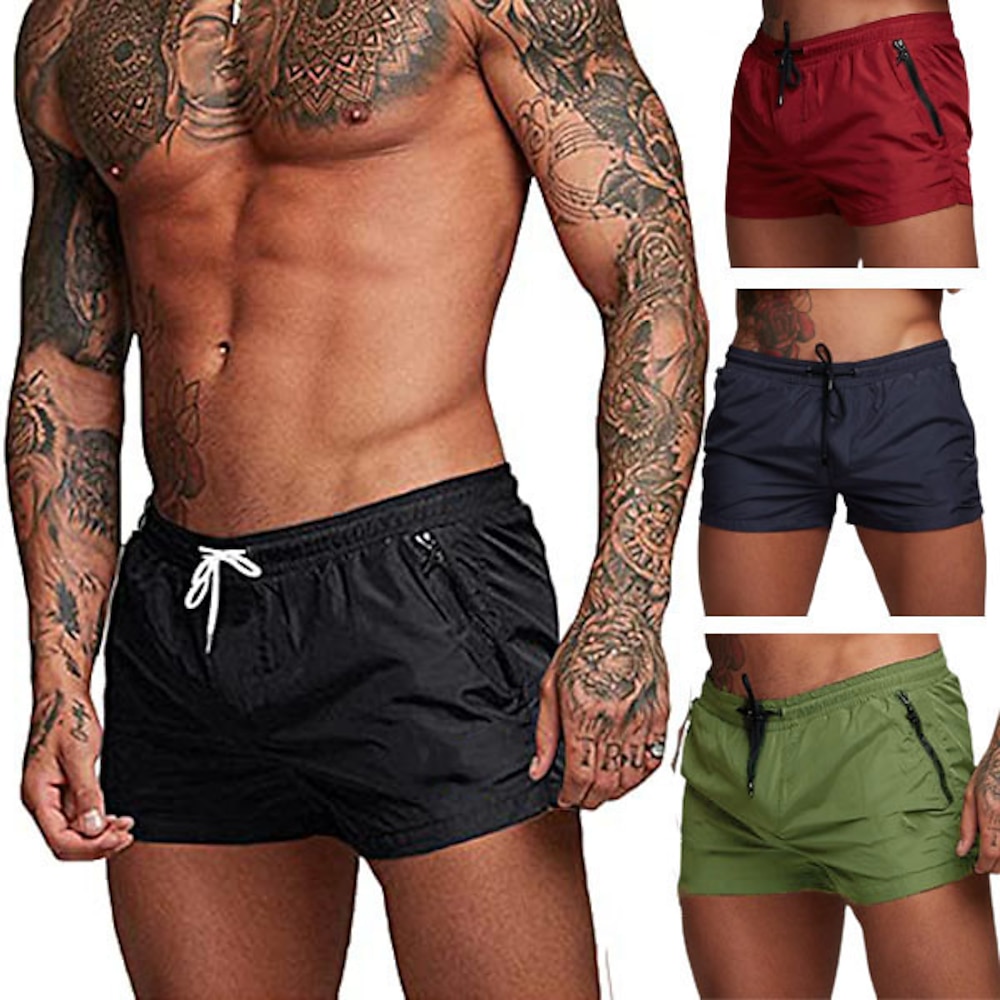 Herren kurze Sporthose Laufshorts kurze hosen Laufshorts Leichtathletik Kurze Hosen Kordelzug Unten Atmungsaktiv Leicht Rasche Trocknung Fitnesstraining Laufen Joggen Sportbekleidung Sportkleidung Lightinthebox