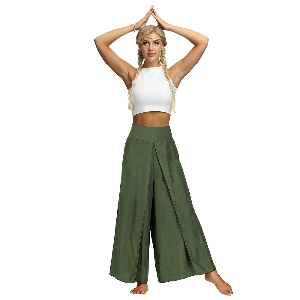 Damen-Haremshose Yoga-Stil für das Fitnessstudio Workout Hosenunterteile Bohemian Apricot Schwarz Hellgrün Sport Activewear / Casual / Athleisure Lightinthebox