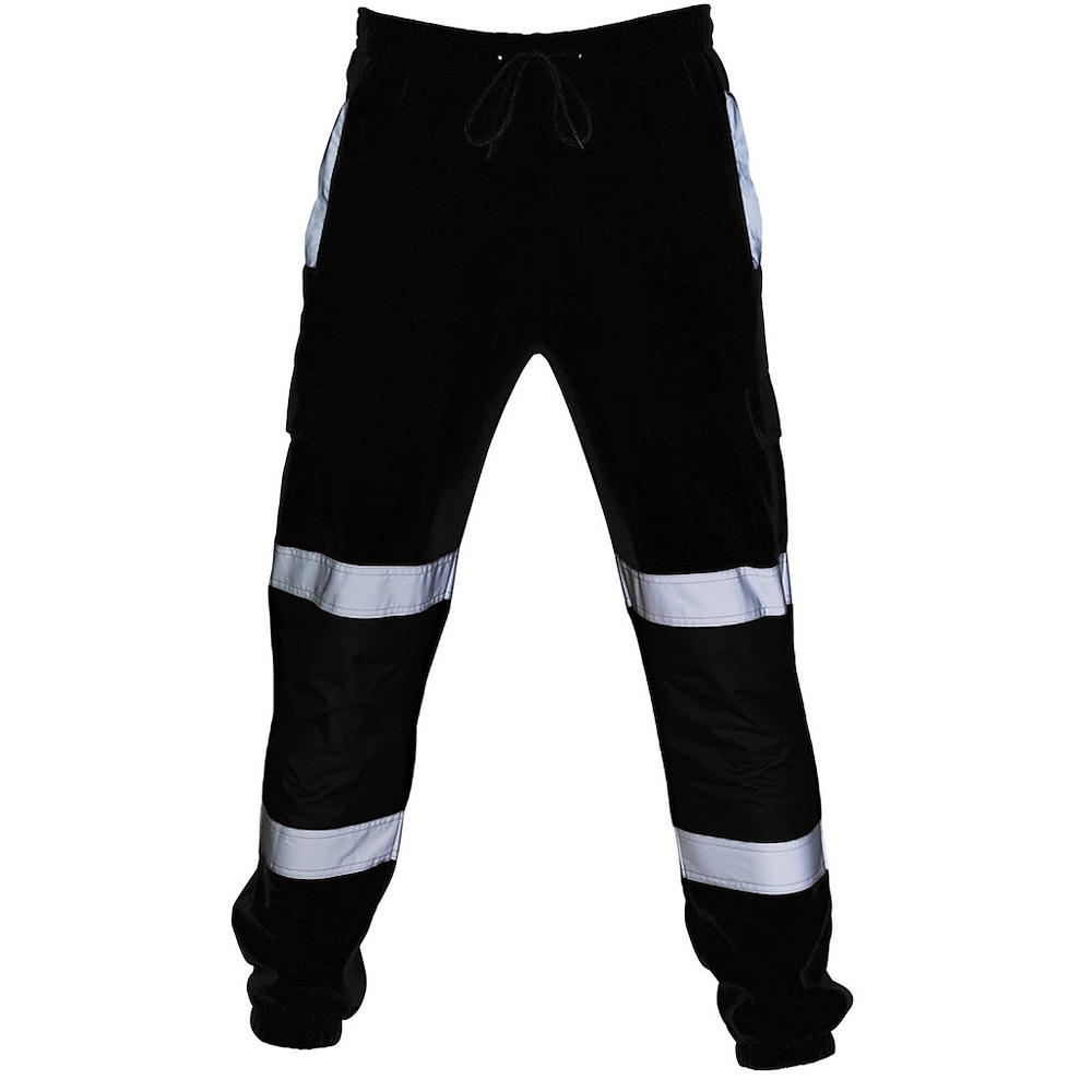 Herren Cargohose Cargohosen Cargohose Taktische Hose Hose Hosen Arbeitshose Elastische Taille Reflektierend Wasserdicht Brautkleider schlicht grün fluoreszierend Schwarz Lightinthebox