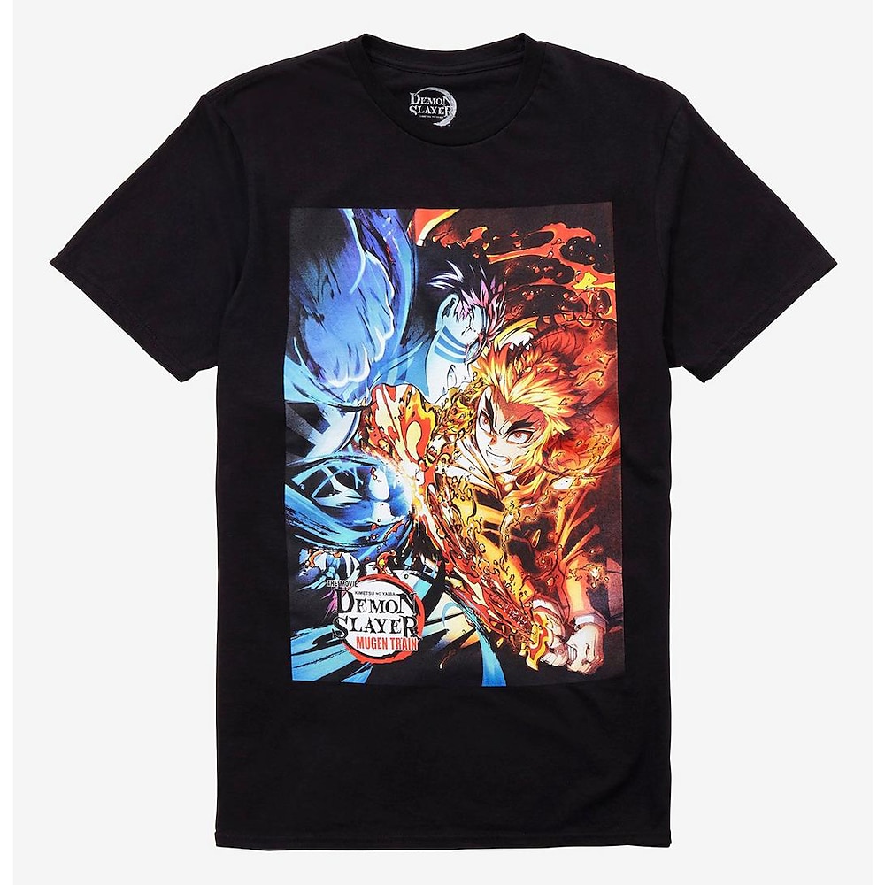 Akaza T-Shirt-Ärmel Zeichentrick Manga Anime 3D Harajuku Grafik Kawaii Für Paar Herren Damen Erwachsene Zurück zur Schule Heißprägen Lightinthebox