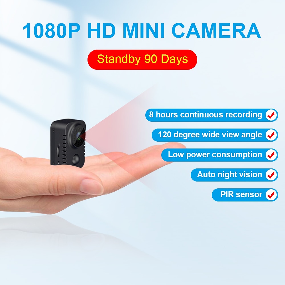 MD29 IP Kamera 1080P HD Mini Kabellos Bewegungserkennung Full HD Wechseln Sie zwischen Tag und Nacht im Freien Unterstützung Lightinthebox