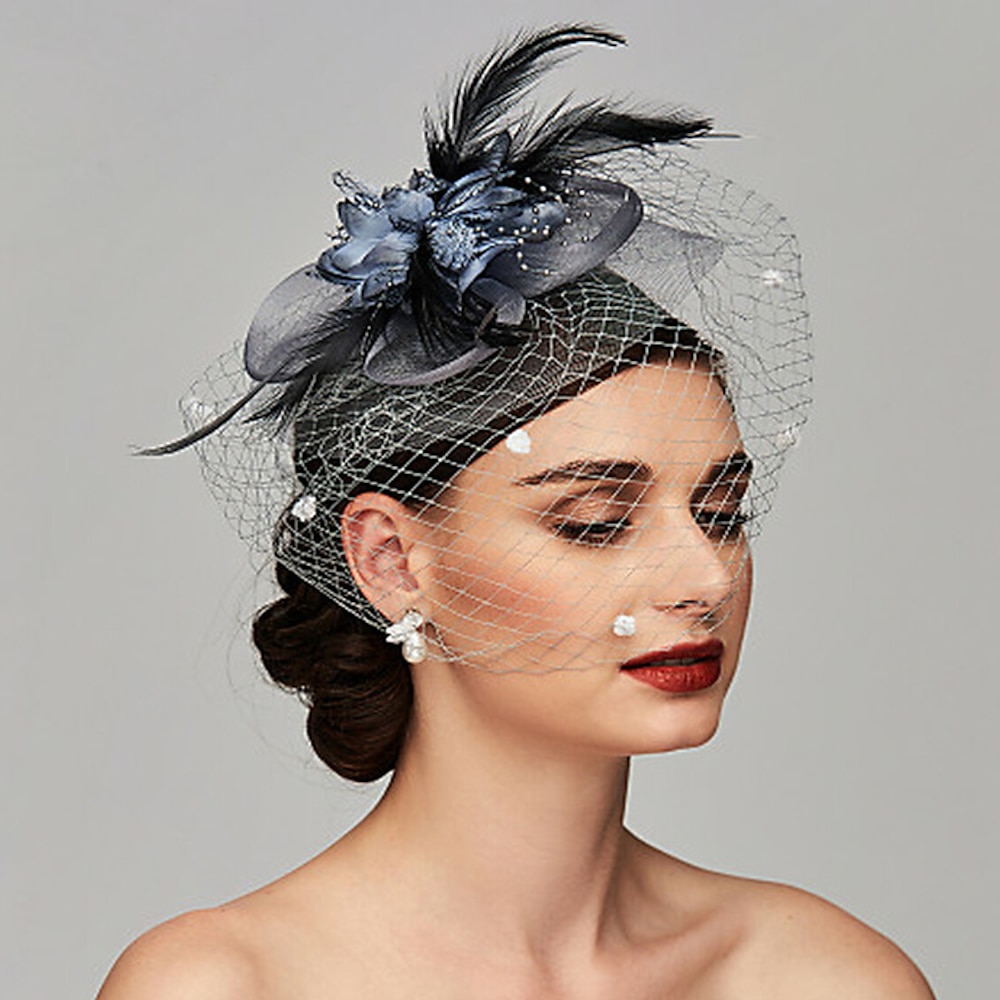 Retro Vintage 1950s 1920s Kopfbedeckung Partykostüm Fascinator-Hut Damen Maskerade Party / Abend Erwachsene Kopfbedeckung Lightinthebox