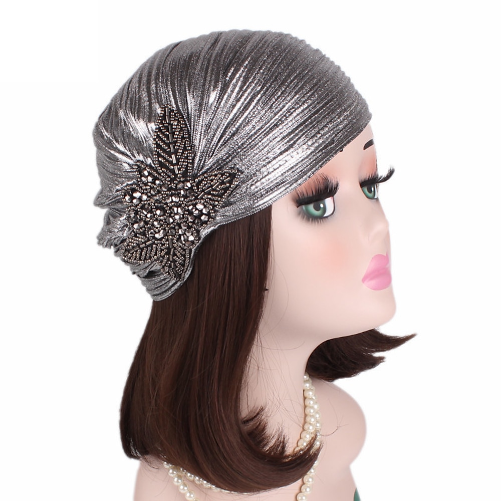 Retro Vintage Brüllen 20s 1920s Rüschen-Turban-Hut Kopfbedeckungen Charleston Hochzeitsgast Damen Maskerade Casual Hochzeitsempfang Erwachsene Hut Lightinthebox