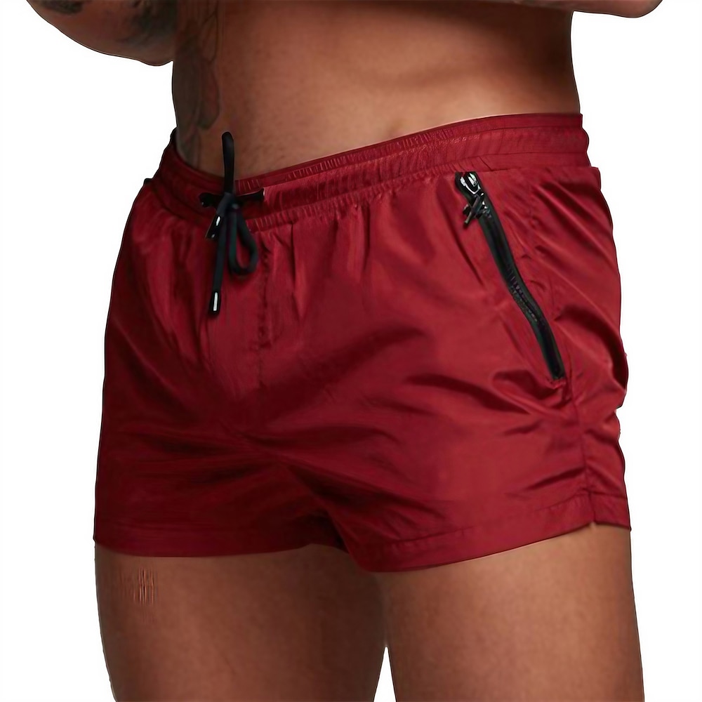 Herren Sportliche Shorts Trainingsshorts Kurze Sporthose Kurze Sporthose Sport Shorts Tasche Kordelzug mit Mesh-Futter Feste Farbe Atmungsaktiv Schnelltrocknend Kurz Fitness Freizeitskleidung Lightinthebox