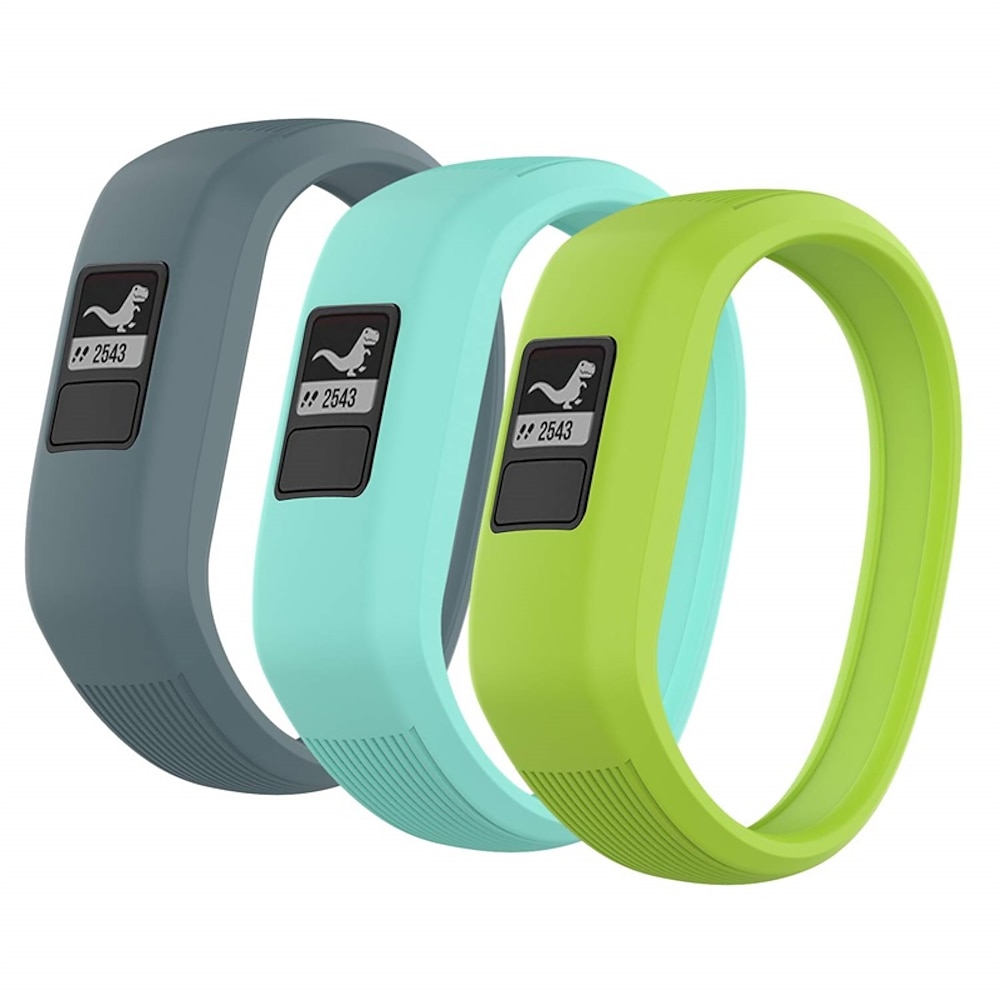 3 Pack Uhrenarmband für Garmin Vivofit 3 Vivofit JR Vivofit jr2 Silikon Ersatz Gurt Elasthan Wasserdicht Verstellbar Sportarmband Armband Lightinthebox