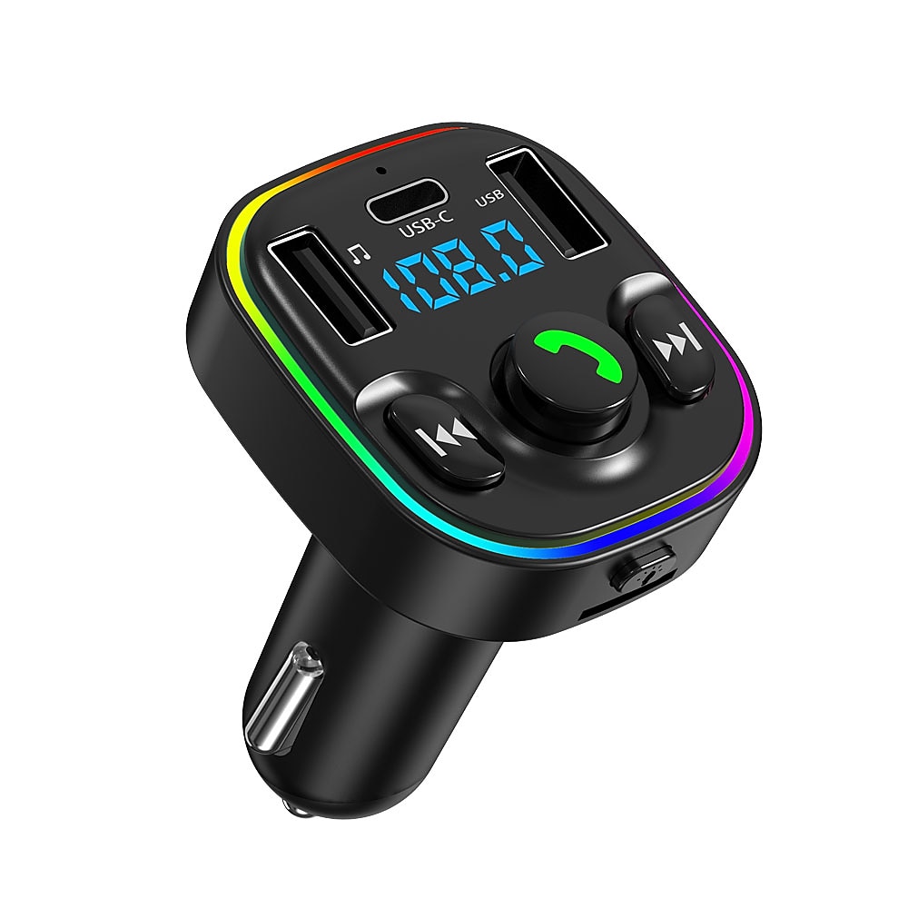 FM-Transmitter Bluetooth Auto Ausrüstung Auto Freisprecheinrichtung Bluetooth Kurzschlussschutz Multi - Ausgabe Kartenleser Lautsprecher Auto Lightinthebox