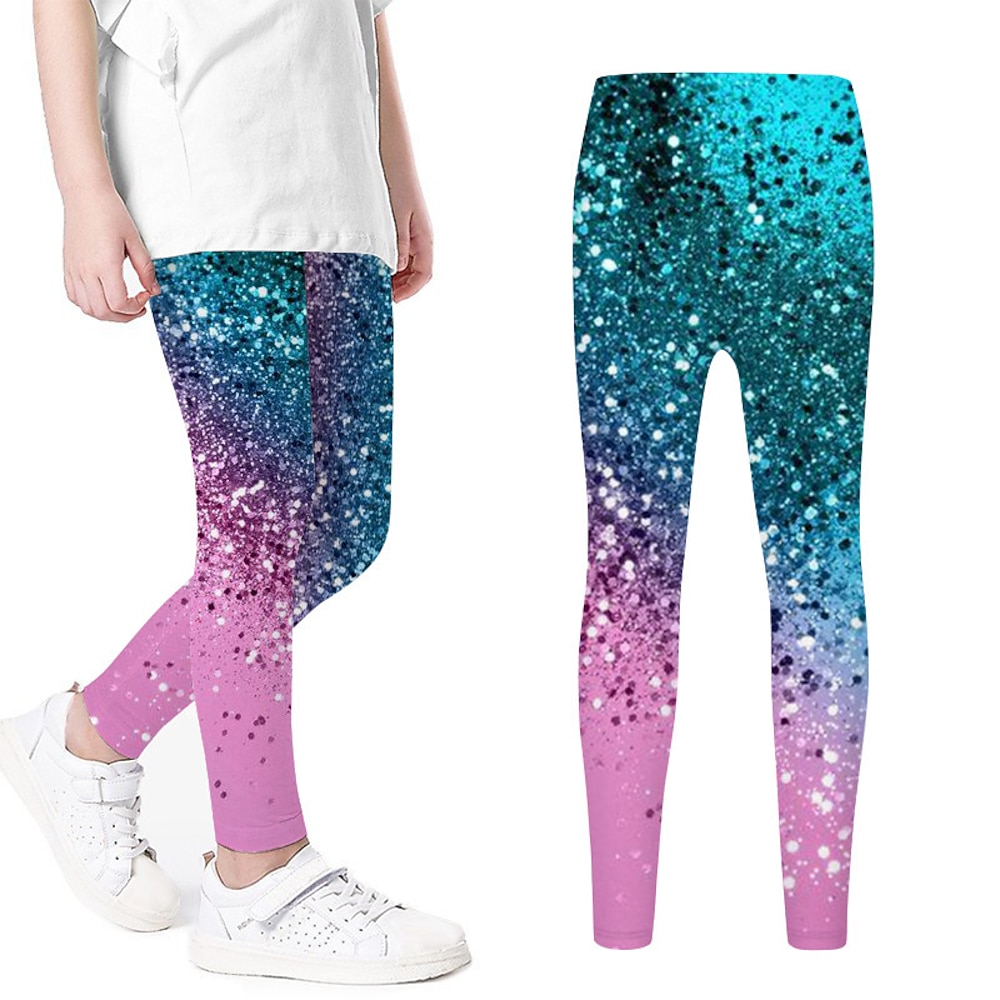 Mädchen 3D Graphic Hose Gamaschen Sommer Frühling Aktiv Kuschelig 3D-Druck kinderkleidung 3-12 Jahre Outdoor Urlaub Strasse Regular Fit Lightinthebox