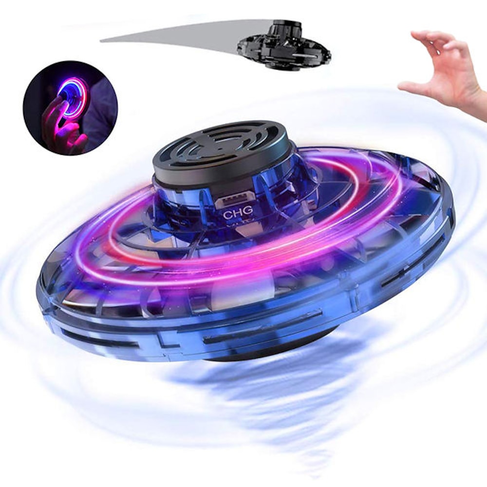 Fidget Spinner Fly UFO Mini-Drohne Bumerang magischer handgesteuerter fliegender Spinner Spielzeug für Kinder Erwachsene offiziell als Geschenk für Jungenamp;Mädchen Lightinthebox