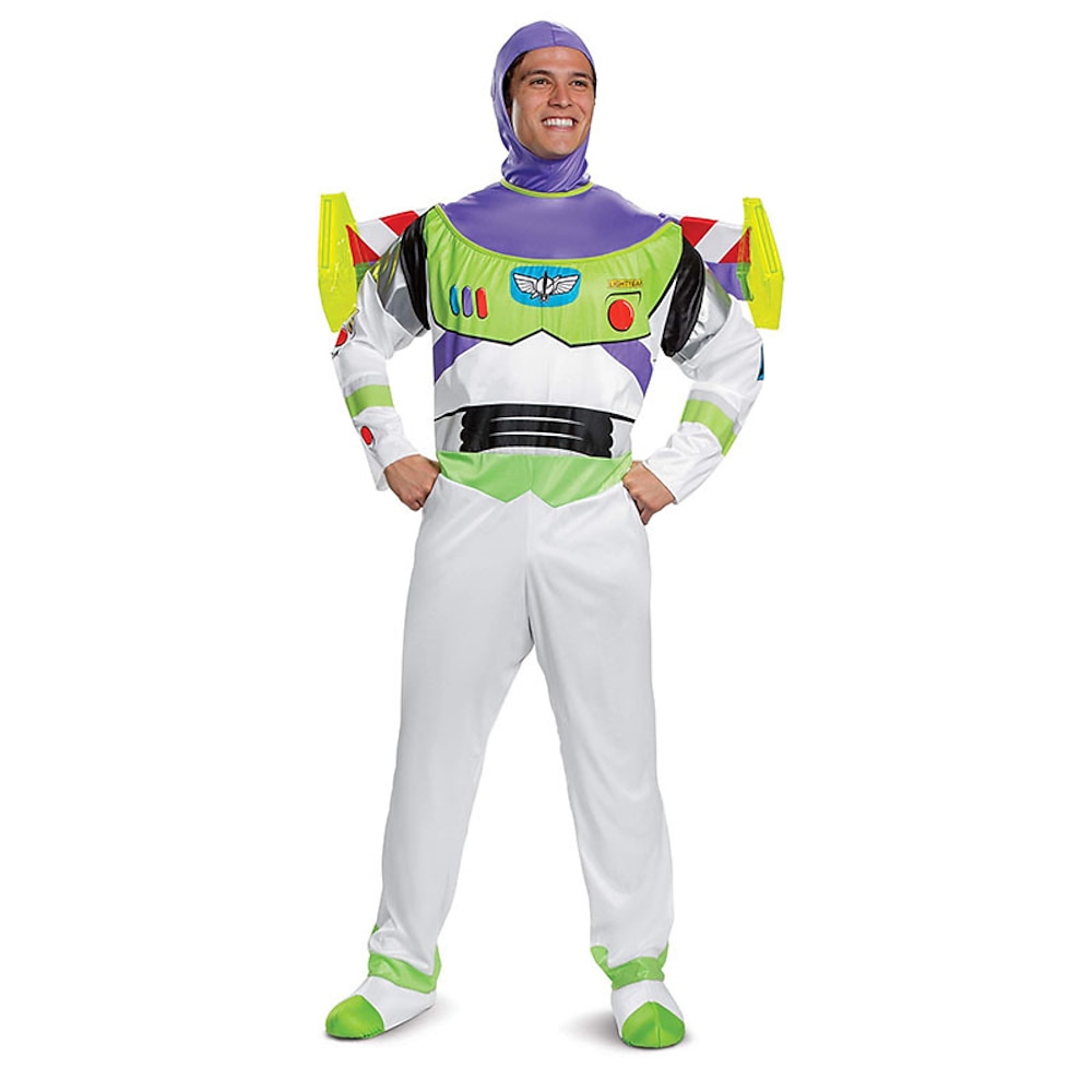 Spielzeuggeschichte Buzz Lightyear Cosplay Kostüm Haloween Figuren Maskerade Herren Jungen Film Cosplay Anime Karneval Kindertag Silvester Lightinthebox