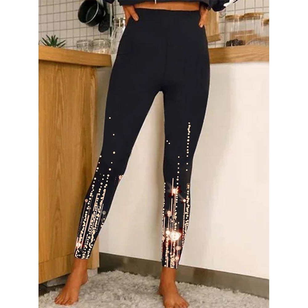 damen lässig/sportlich athleisure strumpfhose leggings bedruckt knöchellang hose wochenende yoga dehnbar grafik drucke blume/blumig bauchregulierung butt lift hohe taille mager e xxl Lightinthebox