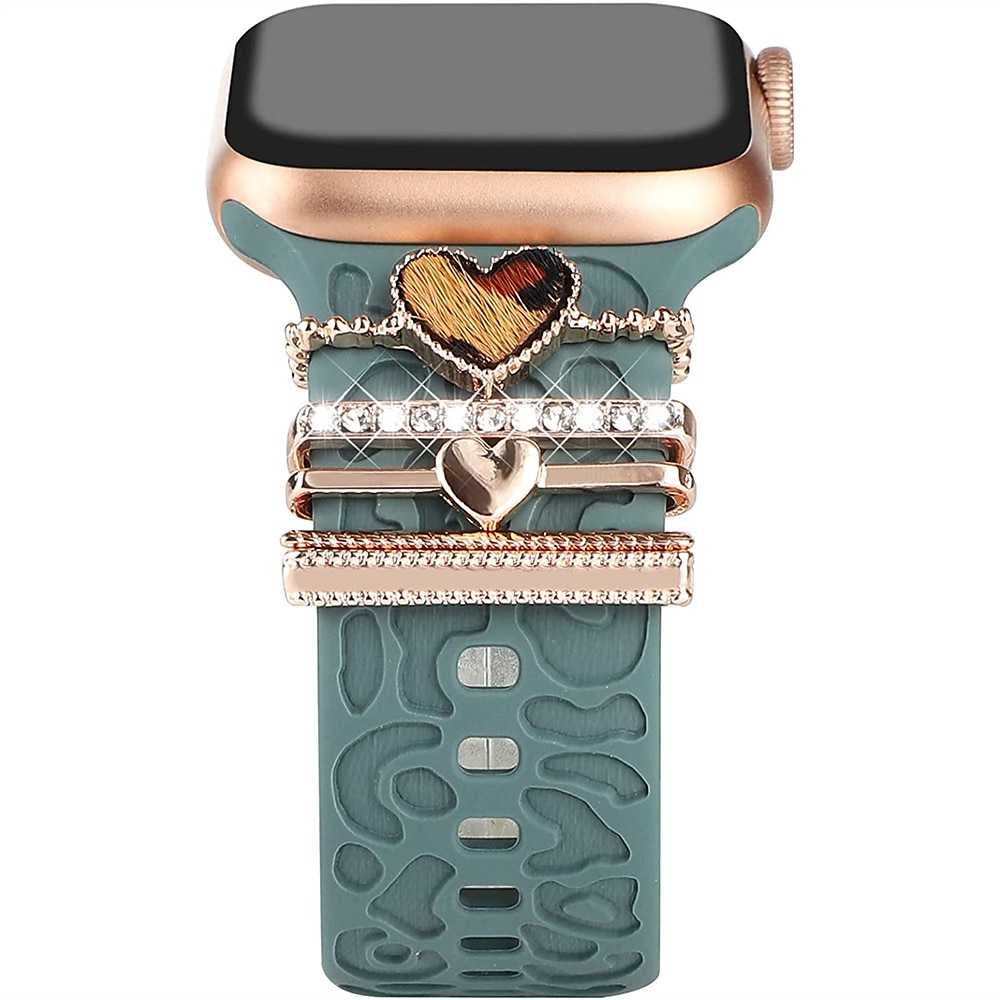 Dekorative Ringe Schleifen Kompatibel mit Apple Watch Armband Bling-Diamant Luxus Verzierungen Strass Ersatzarmband für 38/40/41mm 42/44/45/49mm Ultra Series 8 7 6 5 4 3 2 1 SE Lightinthebox