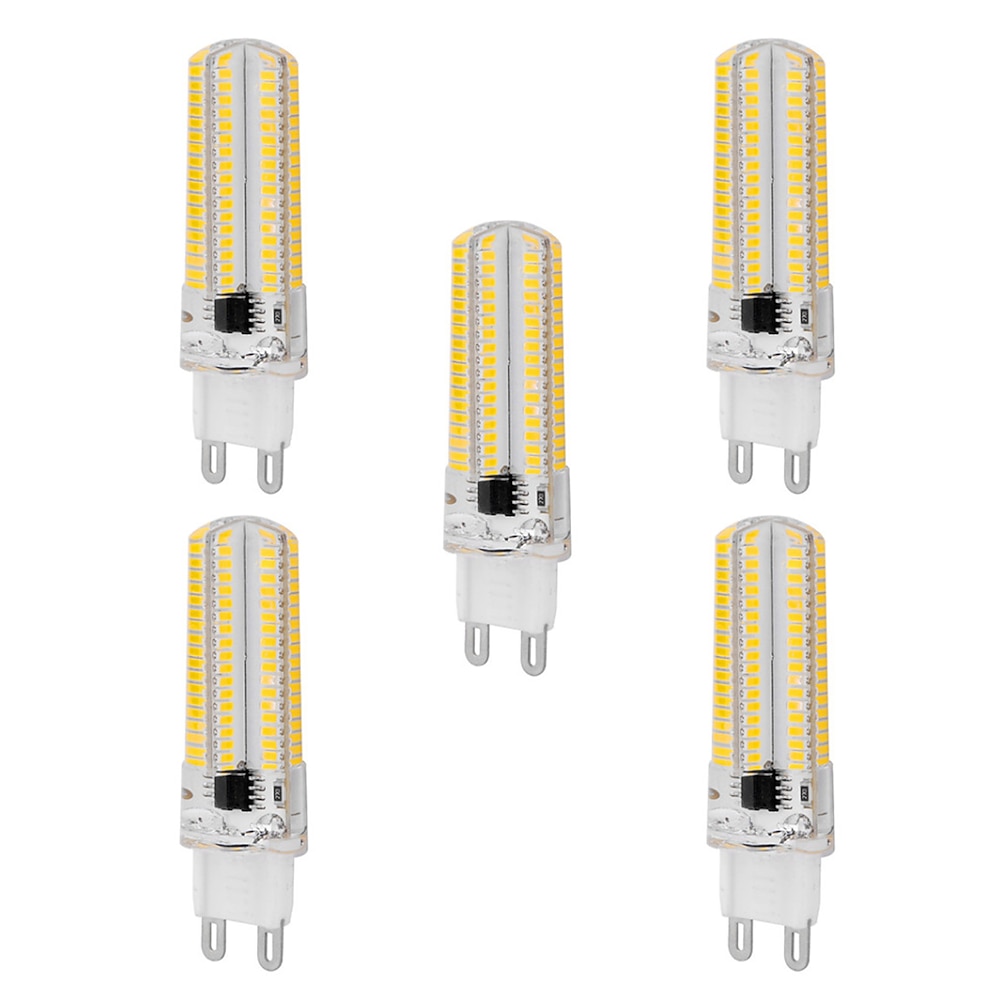 5 stücke 10 watt led mais glühbirne 1000 lm g9 bi pin 152 leds smd 3014 dimmbar warmweiß kaltweiß für deckenleuchte (100 watt halogenäquivalent) 220-240 v Lightinthebox