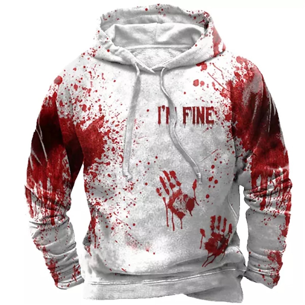 Herren Grafik-Drucke Hoodie Sweatshirt Kapuze Hoodies Pullover Hoodie Sweatshirt Kapuze Langarm Sweatshirt mit Kapuze Mit Kapuze Strassenmode 3D-Druck Täglich Sport 1 2 Bedruckt Frühling Herbst Lightinthebox