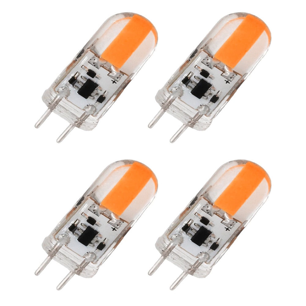 4 stücke led bi-pin lichter gy6.35 silikagel scheinwerfer 5 watt 500 lm glühbirne cob energieeinsparung und umweltschutz kristall kronleuchter lichtquelle warmweiß weiß ac/dc12 v Lightinthebox