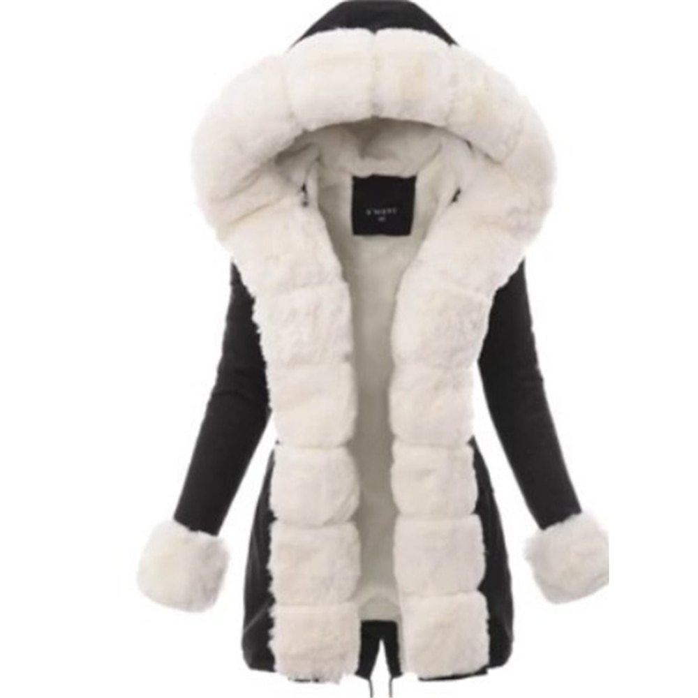 Damen Fleecejacke Sherpa-Jacke Teddy-Mantel warm halten Atmungsaktiv Outdoor Freizeitskleidung Urlaub Ausgehen Kunstpelzbesatz Öffnung vorne Kapuzenpullover Plüsch Dame Komfortabel Feste Farbe Lightinthebox