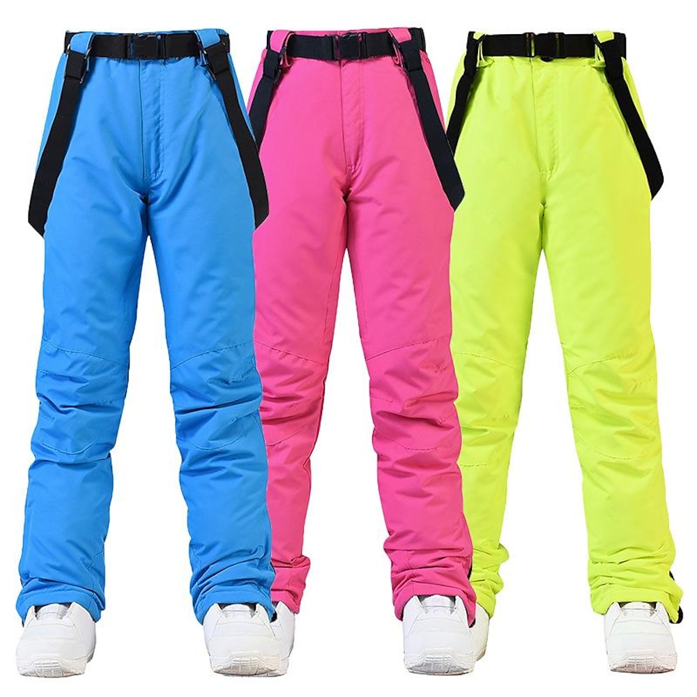 New Style Skihose Herren und Damen Hosenträger Skihose Winter winddicht und spritzwassergeschützt warme dickere Single-Board-Doppelboard-Skihose Lightinthebox