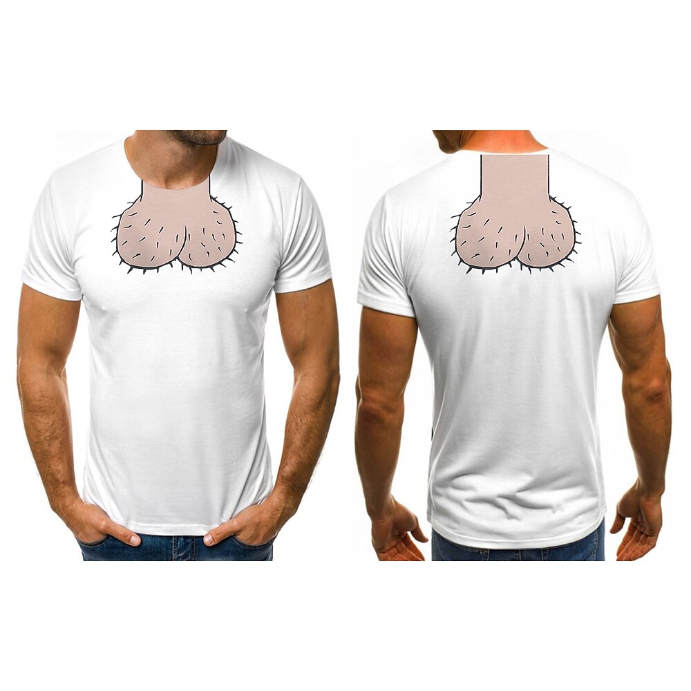 Komisch Witze Mann T-Shirt-Ärmel Anime Zeichentrick Anime 3D Klassisch Streetstyle Für Paar Herren Damen Erwachsene 3D-Druck Lightinthebox