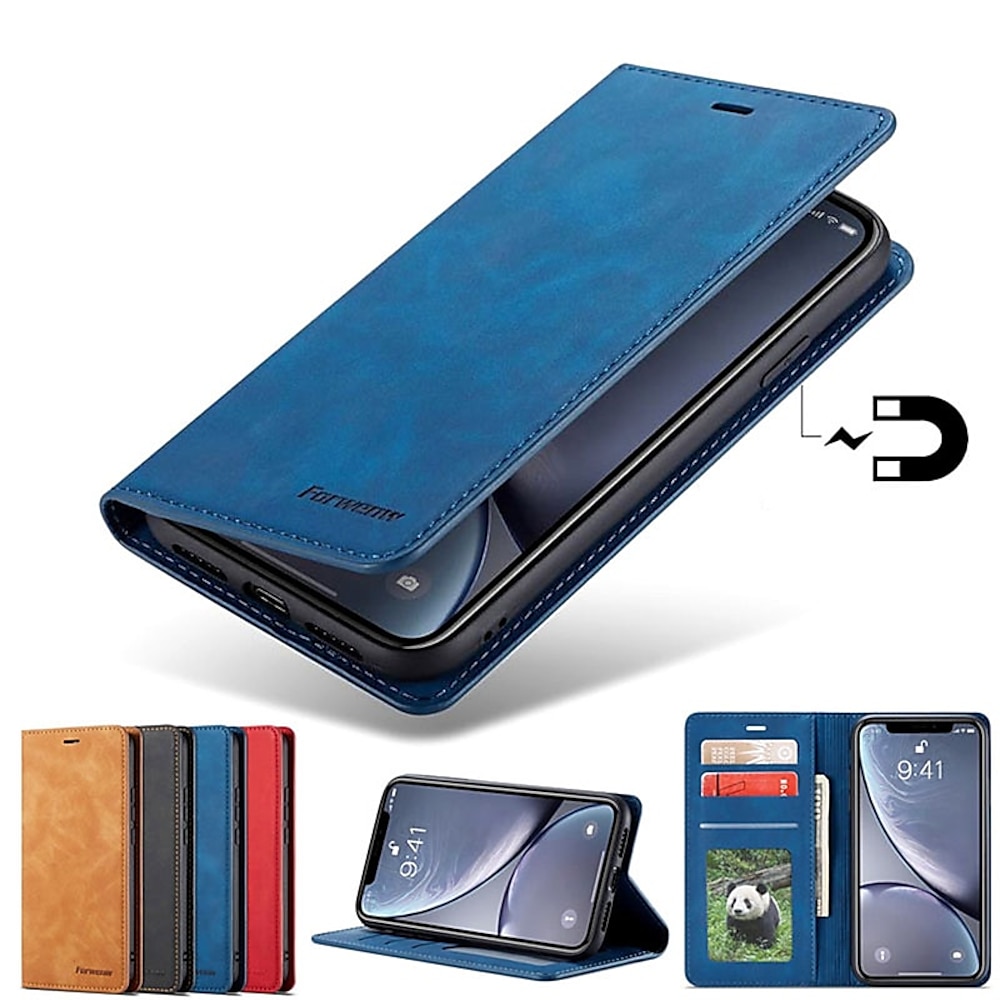 Handy Hülle Handyhüllen Für Samsung Galaxy S24 S23 S22 S21 S20 Plus Ultra A14 A54 A73 A53 A33 S10 Brieftasche Kartenetui Klappetui mit Halterung Steckplätze für Kartenhalter Magnetischer Flip Lightinthebox