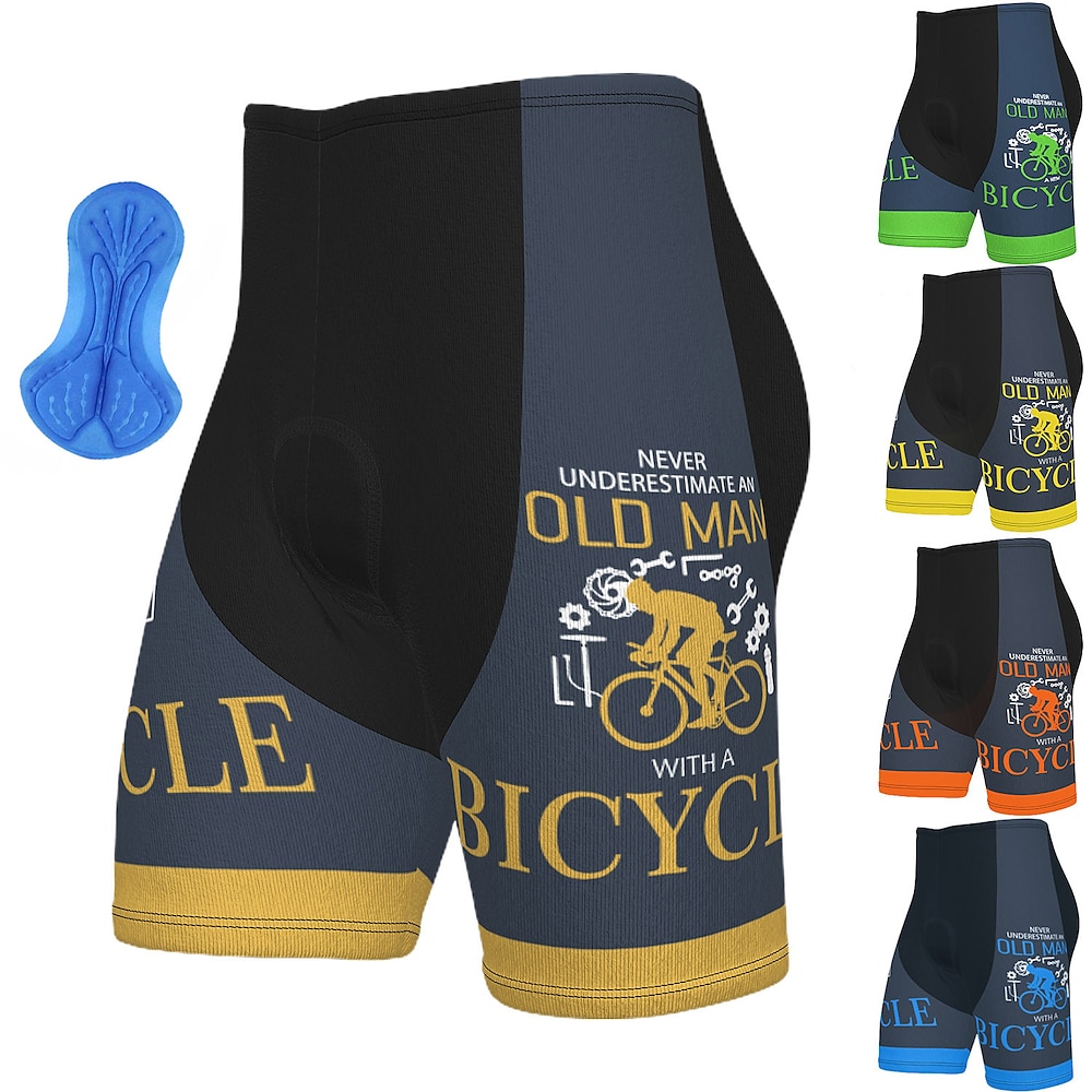 Herren Rennradhosen Radlerhose Fahrradhose Fahrradshorts Radhose kurz mit polster Fahhrad Kurze Hose Gepolsterte Shorts / Gämse MTB Mountain Rennrad Sport Graphic 3D-Pad Radfahren Atmungsaktiv Lightinthebox