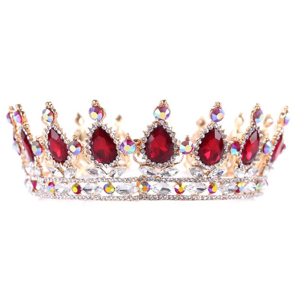 Silber Tiara und Krone für Frauen Kristall Königin Kronen Strass Prinzessin Diademe für Mädchen Braut Hochzeit Haarschmuck für Brautgeburtstag Party Abschlussball Halloween Cosplay Kostüm Lightinthebox