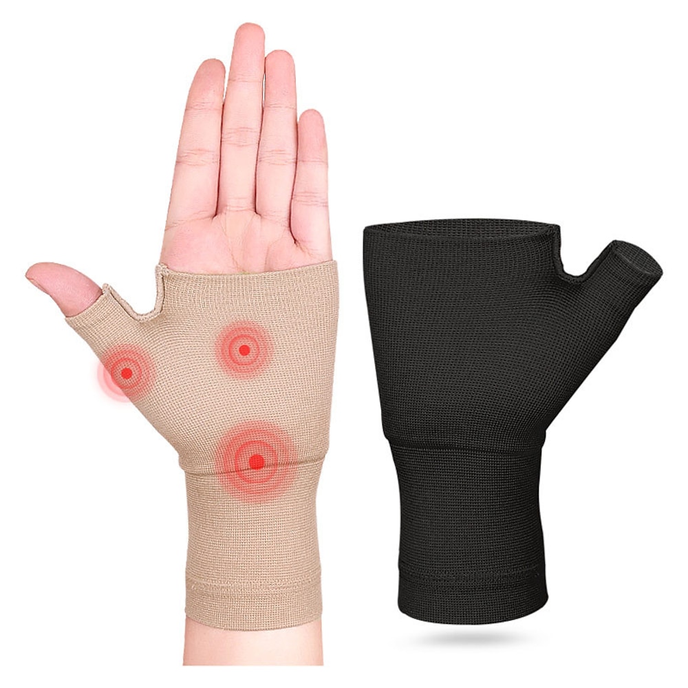 1pc Unisex-Handgelenk-Daumen-Stützhülse fingerlose Handgelenk-Handschuhe Kompressions-Arthritis-Handschuhe Sport-Handgelenk-Stützklammer für Ermüdungssport-Schreiben Lightinthebox