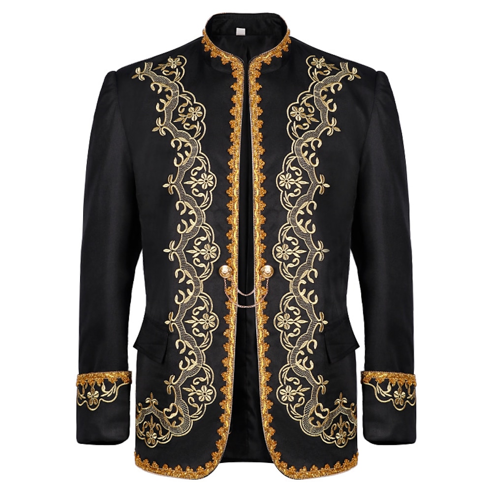 Rokoko Viktorianisch Jacke Anzüge Blazer Zirkusjacke Prinz Herren Maskerade Casual Karneval von Venedig Erwachsene Mantel Lightinthebox