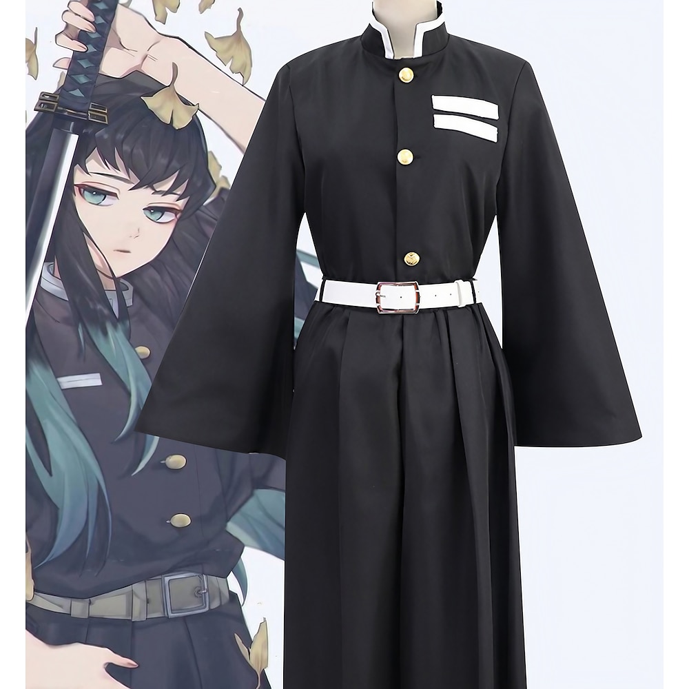 Demon Slayer: Kimetsu no Yaiba Muichiro Tokio Anime Cosplay Kostüm Outfits Cosplay-Anzüge Perücken Karneval Maskerade Perücke Kostüm Für Damen Erwachsene Lightinthebox