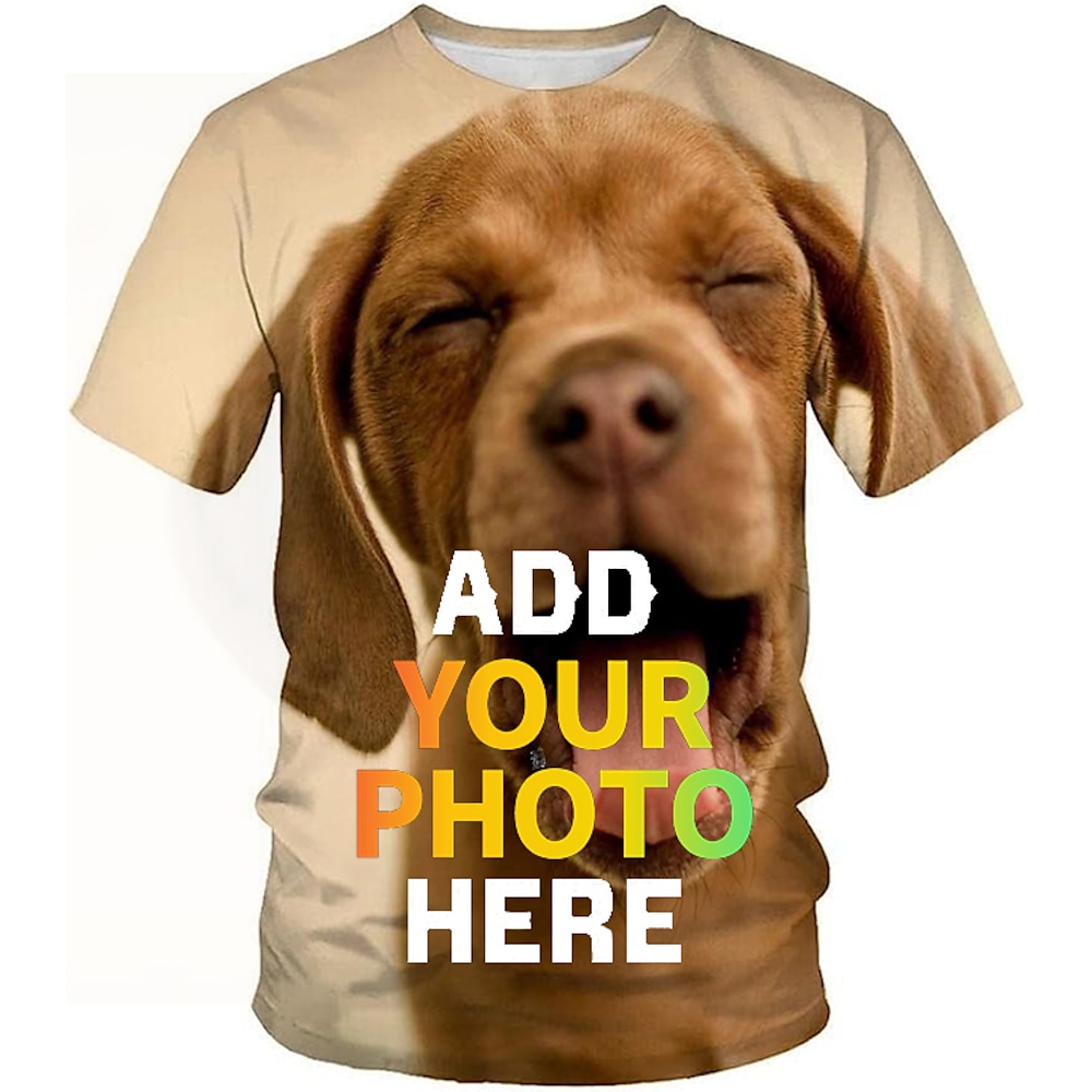 Individuelle T-Shirts für Männer: Entwerfen Sie Ihre eigenen individuellen T-Shirts mit personalisiertem T-Shirt mit Allover-Print und individuellen Geschenken Lightinthebox