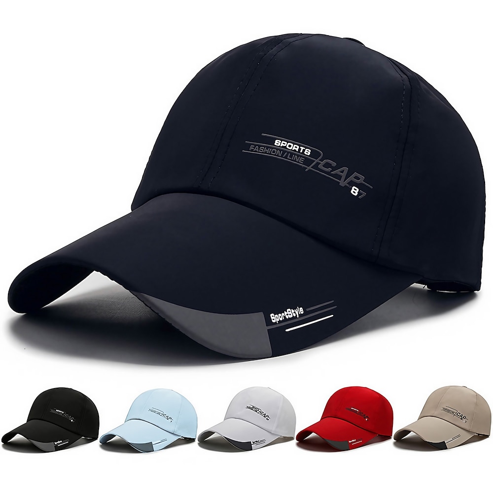 Herren Cap Basecap Schwarz Weiß Polyester Bedruckt Modisch Klassisch Zeitlos Schick Modern Outdoor Täglich Buchstabe Tragbar Atmungsaktiv Lightinthebox