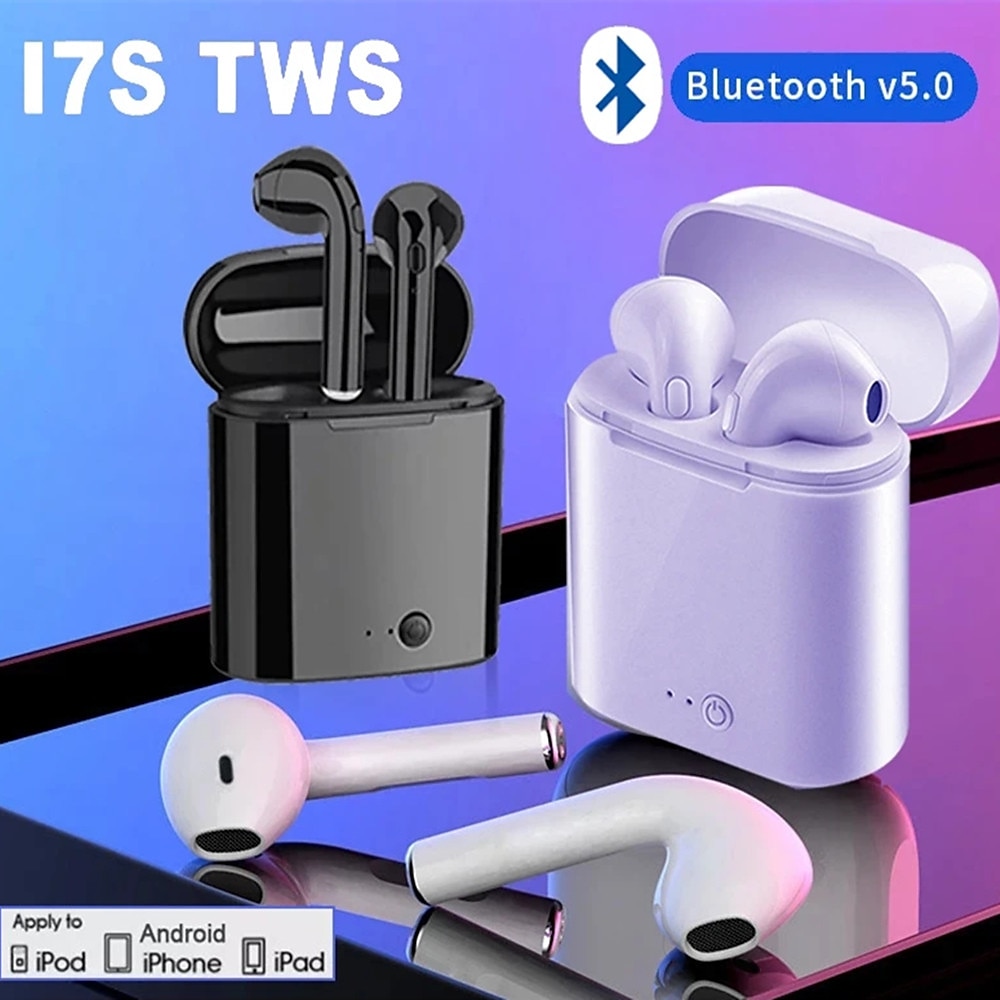 i7s tws bluetooth 5.0 kopfhörer im ohr ohrhörer headset mit mikrofon für iphone samsung xiaomi redmi smartphone heißer verkauf kopfhörer Lightinthebox