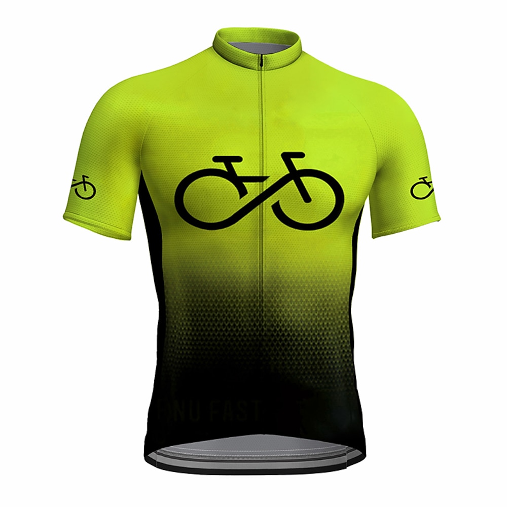 Herren Radtrikot fahrradbekleidung Fahrradtrikot Kurzarm Fahhrad Trikot Shirt mit 3 Gesäßtaschen MTB Mountain Rennrad Atmungsaktiv Schnelltrocknend Feuchtigkeitsableitung Reflexstreiffen Schwarz Rot Lightinthebox