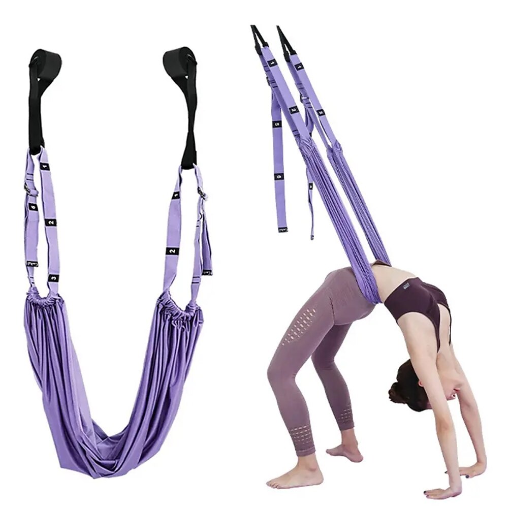 Verstellbarer Luft-Yoga-Gurt, elastischer Stretch-Tür-hängender Yoga-Gürtel, Hängematte, Schaukel, Fitness-Handstand, Seil-Trainingsgerät für Frauen Lightinthebox
