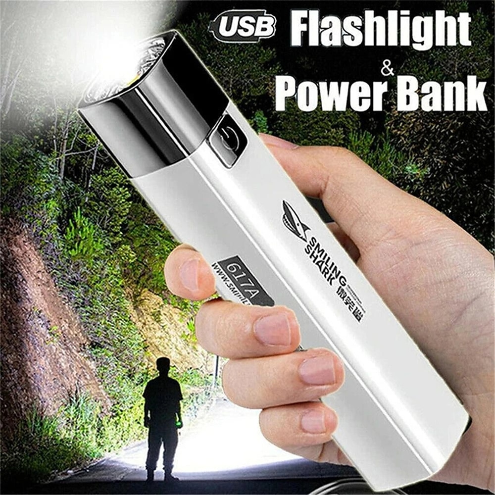 tragbar 2 in 1 990000lm ultrahelle g3 taktische LED-Taschenlampe Taschenlampe Außenlampe Camping Taktik Flash USB wiederaufladbar Lightinthebox