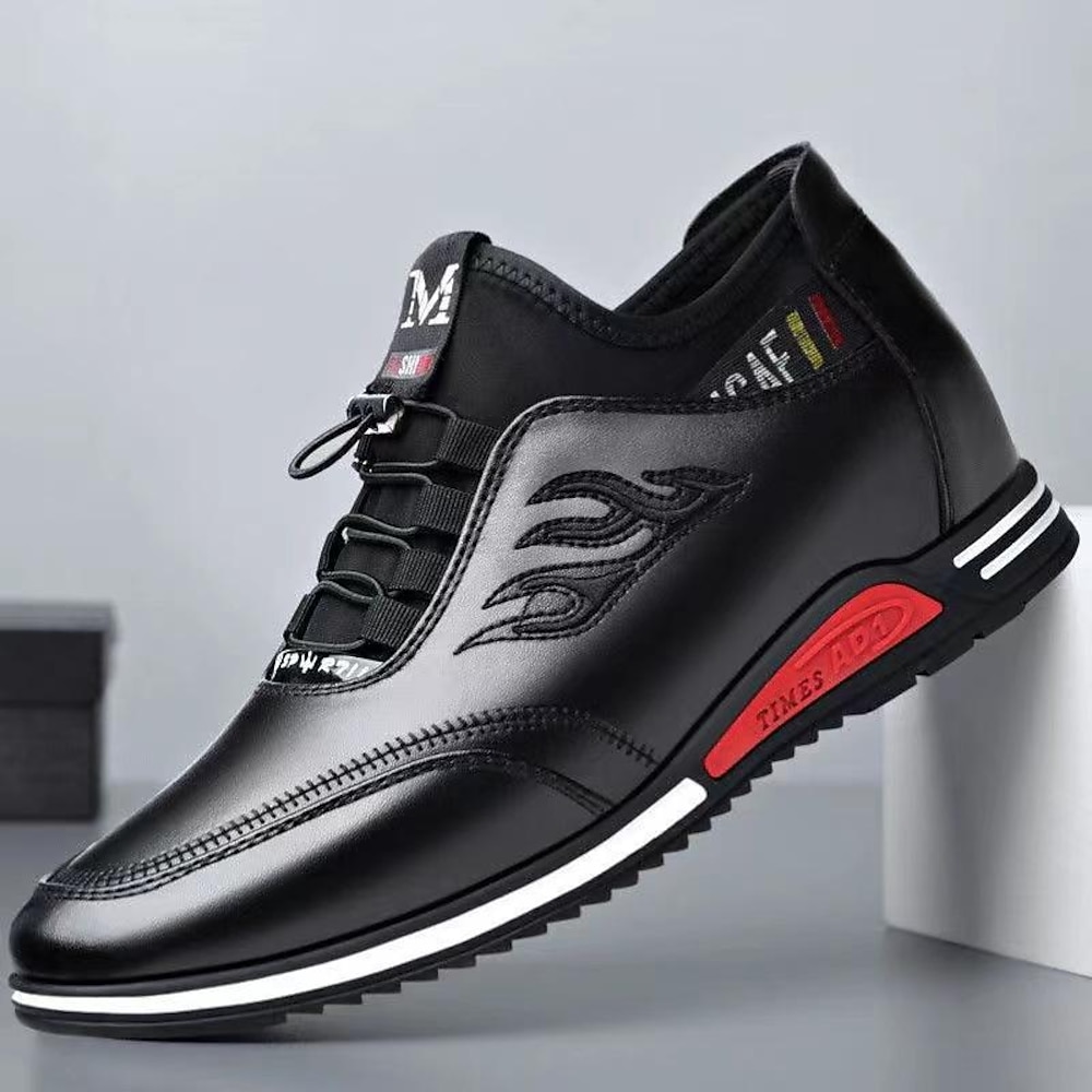 Herren Outdoor Wanderschuhe Geschäftlich Brautkleider schlicht Outdoor Täglich PU Atmungsaktiv Schnürsenkel Schwarz Weiß Slogan Sommer Frühling Lightinthebox