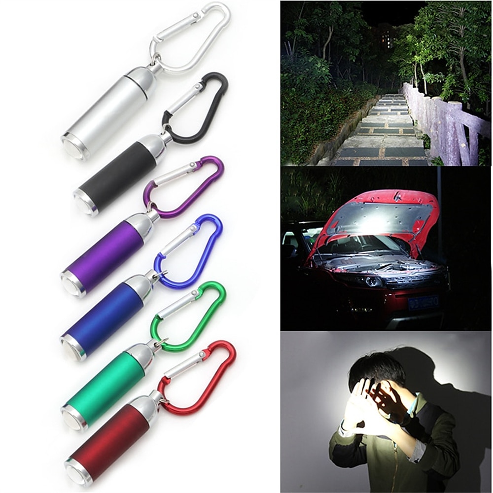 LED-Mini-Fackeln Licht USB wiederaufladbare tragbare Taschenlampe Schlüsselanhänger Taschenlampe wasserdichtes Licht Wandern Camping Taschenlampen Lightinthebox