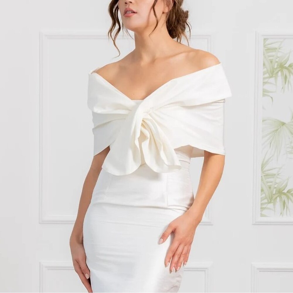 Schals Damen Wrap reine elegante ärmellose Kunstseide Hochzeitstücher mit reiner Farbe für Party Frühlingamp;Sommerkleid zum Beeindrucken 2025 Lightinthebox