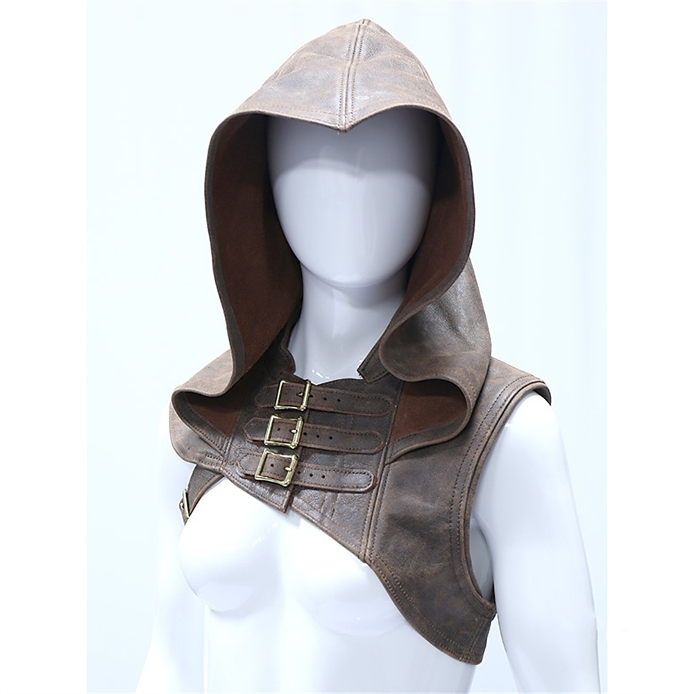 Retro Vintage Punk Gothic Mittelalterlich 17. Jahrhundert Maskerade Schals Vikinger Ranger Elfen Walhalla Herren Damen Unisex Bogenschießen Maskerade Party Umhang Lightinthebox